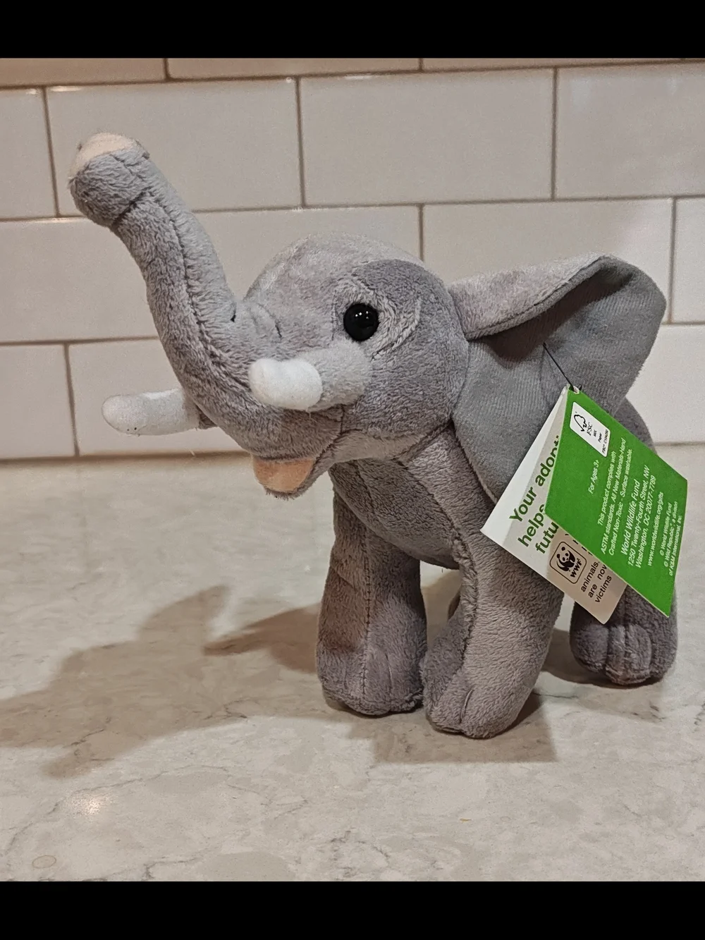 Wild Republic Elephant Trunk SOUND Stuffed Animal Realistic 8